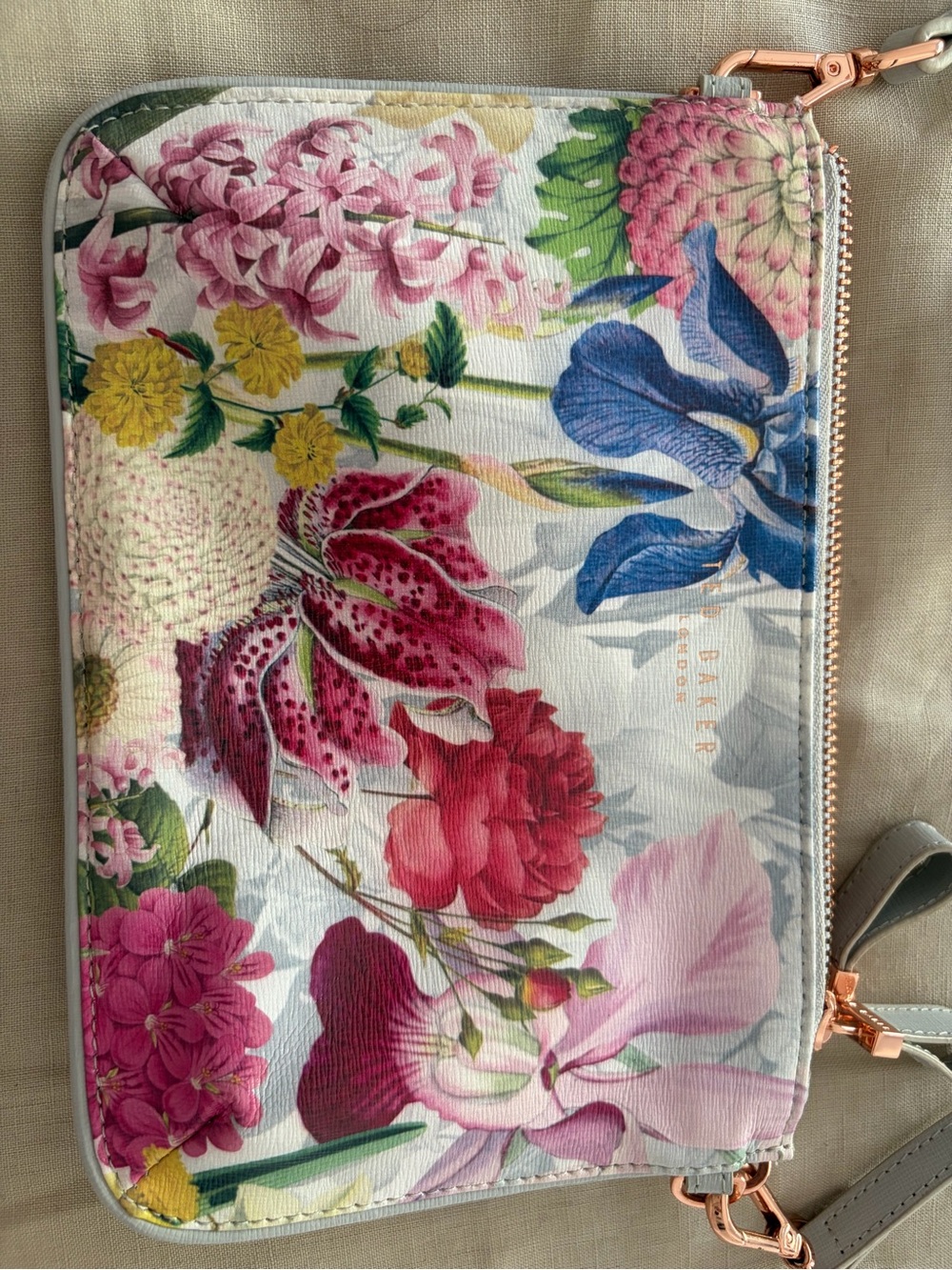 Ted Baker Floral 2-in-1 Crossbody Bag & Convertible Clutch Pouch